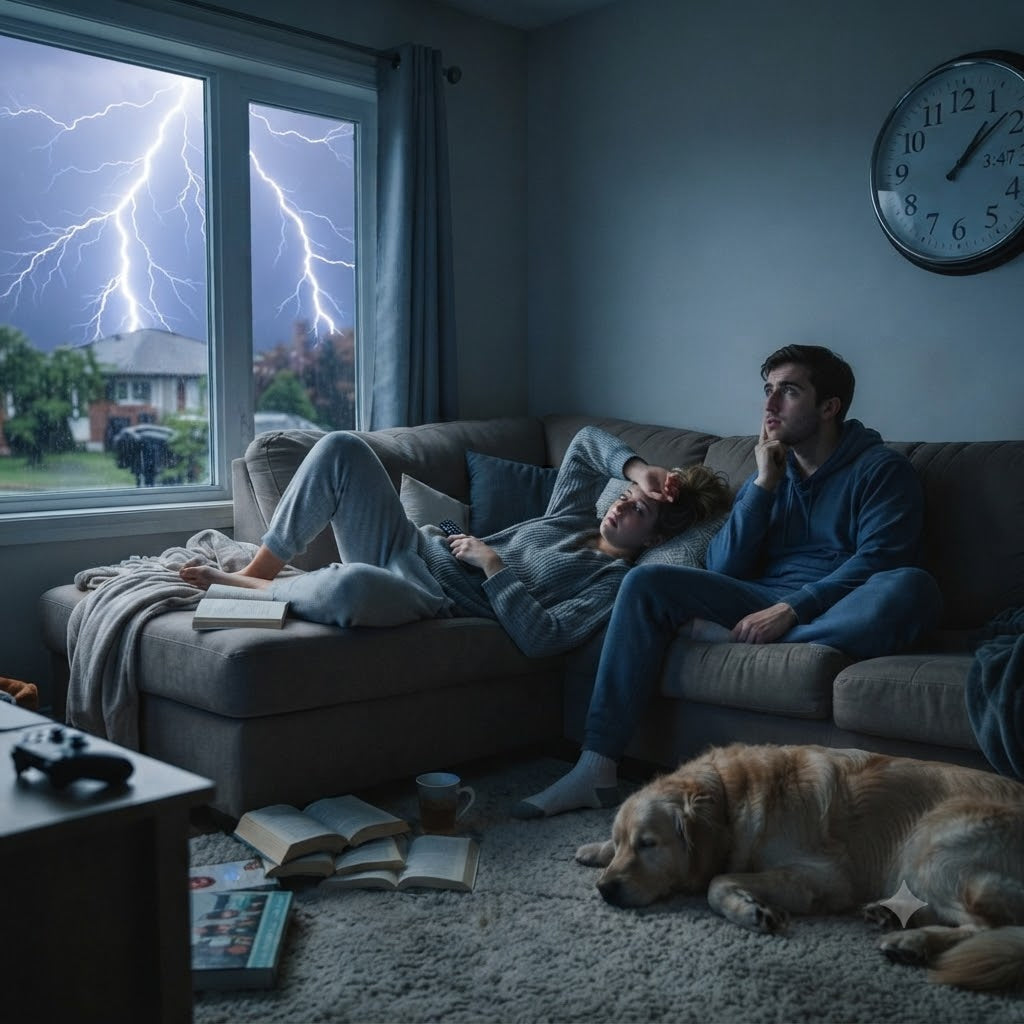 Couple enjoying a rainy day indoors with sex toys – couples vibrators & adult toys at EroticVibes.ca
