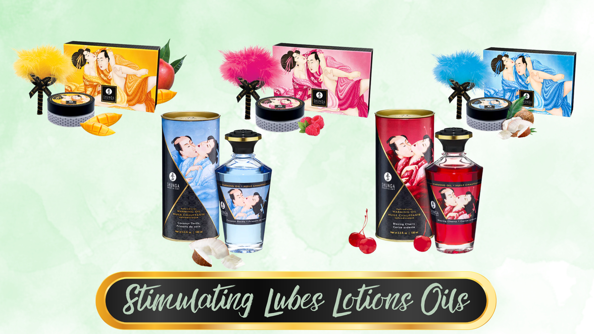 Stimulating Lubes, Lotions &amp; Oils for Intensified Pleasure  Take your intimate experiences to the next level with our collection of stimulating lubricants, arousal lotions, and sensual massage oils