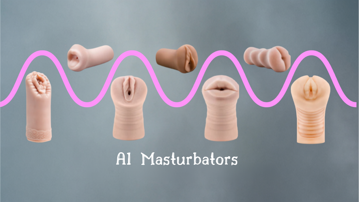 AI masturbators collection featuring multiple realistic pocket strokers in various skin tones