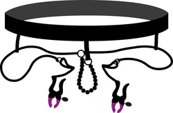 Bad Kitty Pearl String & Silicone Clamp