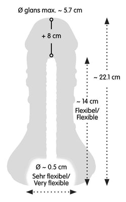 Nature Skin 2-in-1 Extension + Masturbator (Vagina)