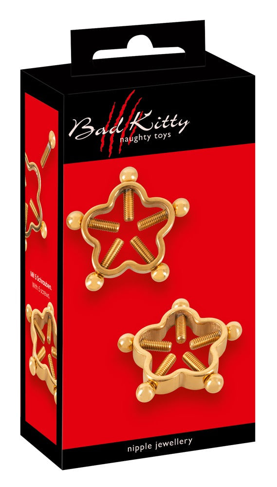 Bad Kitty Nipple Jewelry - Gold