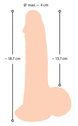 Nature Skin Dildo with Movable Skin 7.5"
