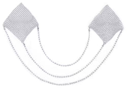 Nipple Stickers Square, Silver