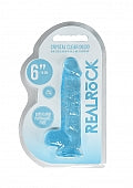 RealRock CC Dildo Balls Blue 6"