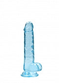 RealRock CC Dildo Balls Blue 7"
