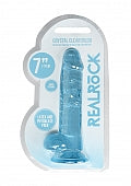RealRock CC Dildo Balls Blue 7"