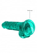 RealRock CC Dildo Balls Turquoise 7"