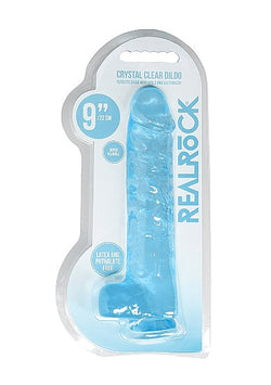 RealRock CC Dildo Balls Blue 9"