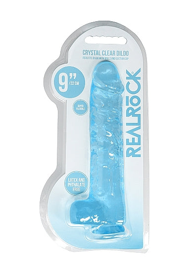 RealRock CC Dildo Balls Blue 9"