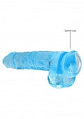 RealRock CC Dildo Balls Blue 9"