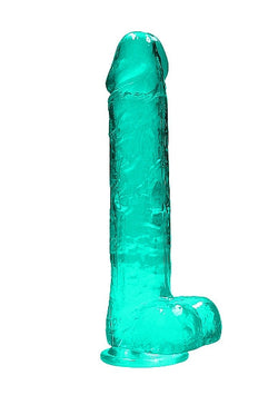 RealRock CC Dildo Balls Turquoise 9"
