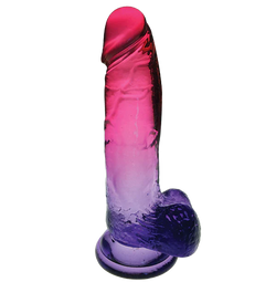 Shades Gradient Dildo Pink & Plum 8"