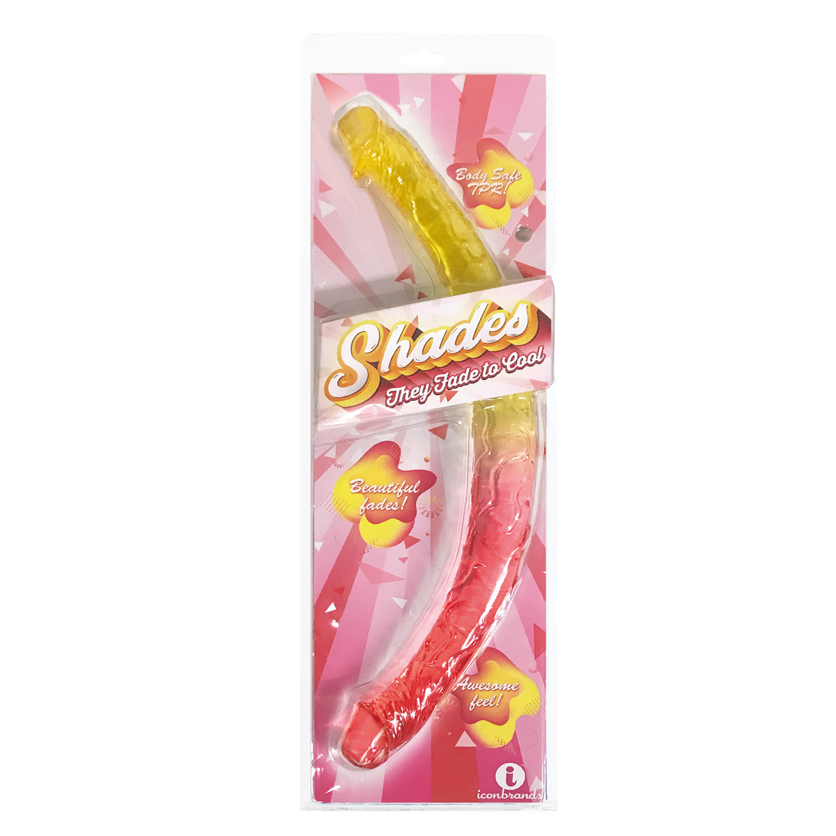 Shades Double Dong Pink & Yellow 17"