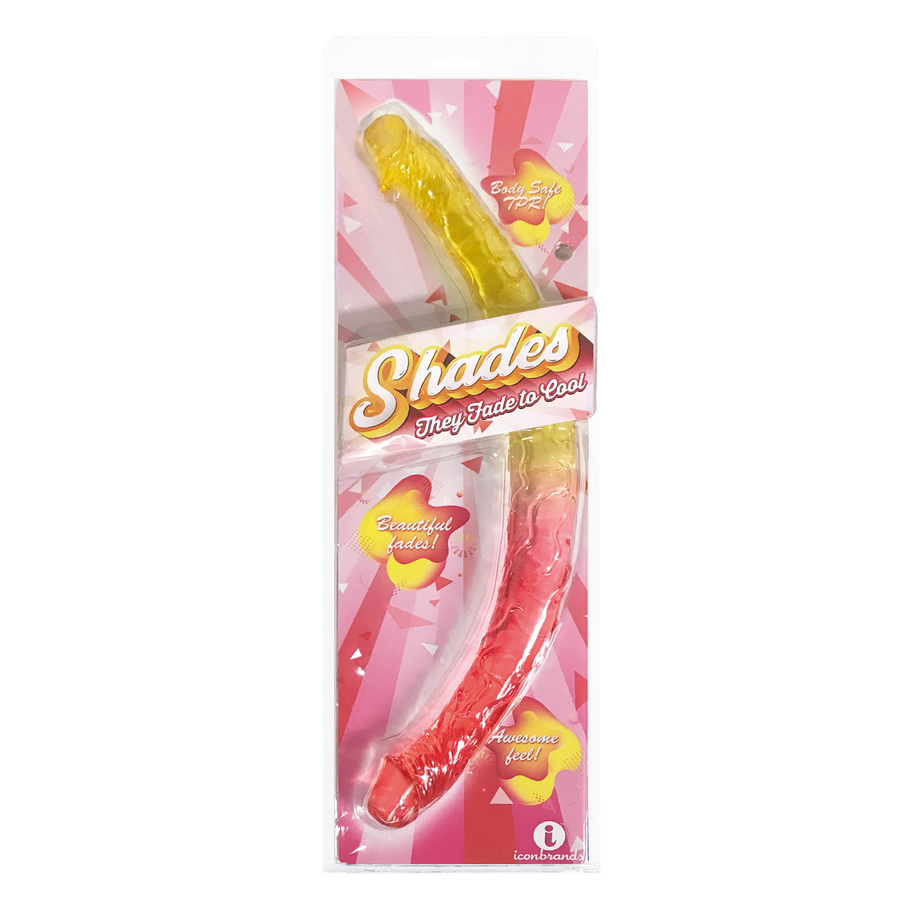 Shades Double Dong Pink & Yellow 17"