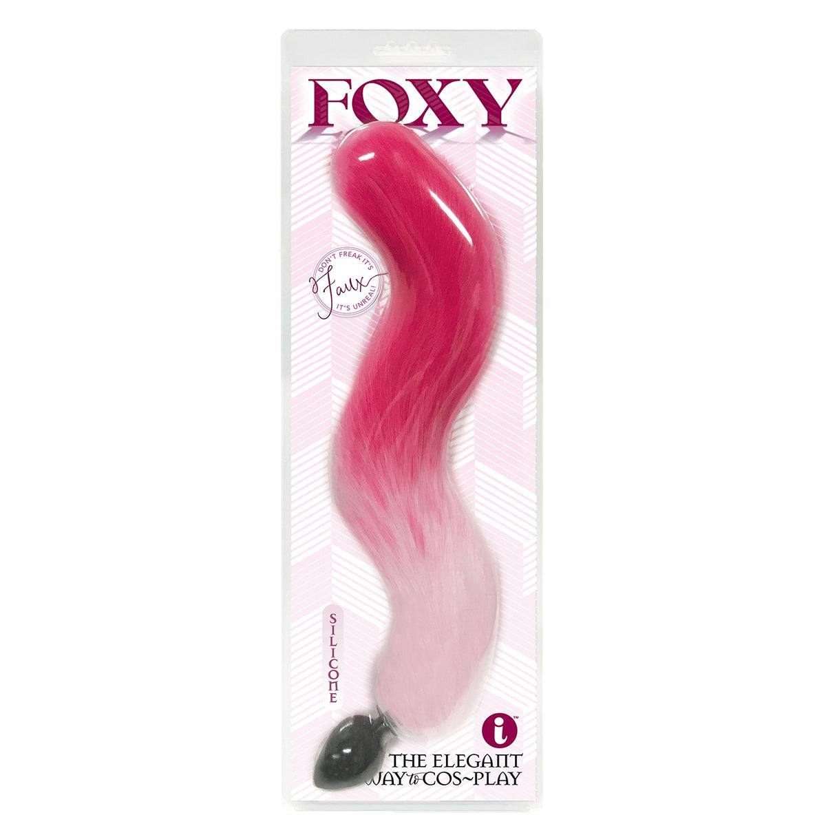 Foxy Fox Tail Silicone Butt Plug Pink
