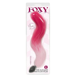 Foxy Fox Tail Silicone Butt Plug Pink