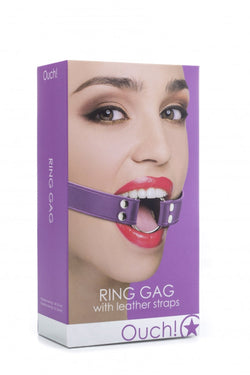Ouch! Purple Ring Mouth Gag