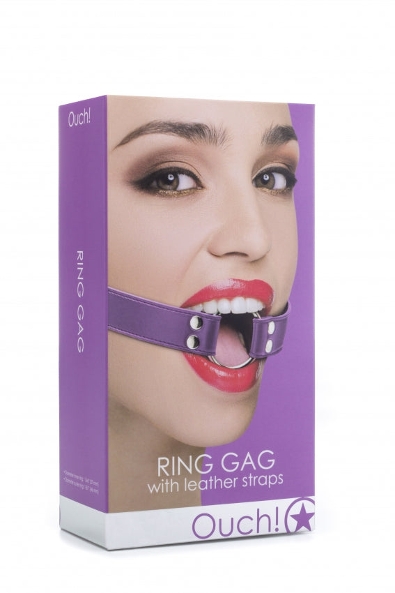 Ouch! Purple Ring Mouth Gag