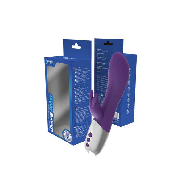Hoppy Endings Heating Vibrator Purple