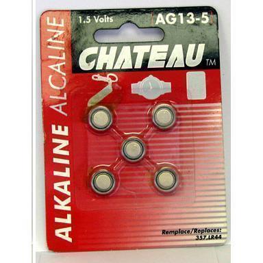 Chateau AG13-5 Batteries for Bullets 5 Pack