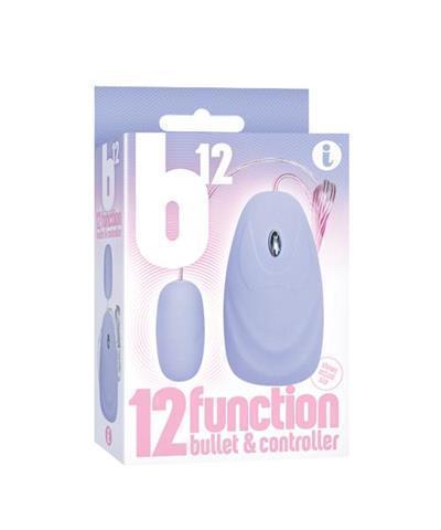 B12 Bullet 12-Function Remote Vibe Baby Blue