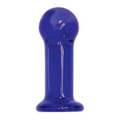 First Glass Anal Plug Indigo Borosilicate
