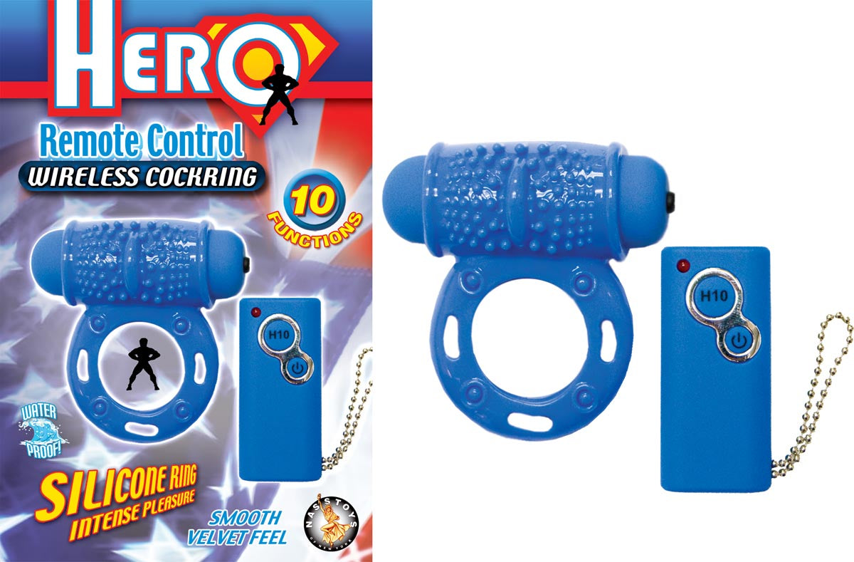 Wireless Remote Cock Ring Blue
