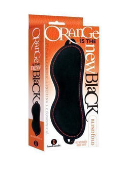 OITNB Leatherette Blindfold Orange Stitching