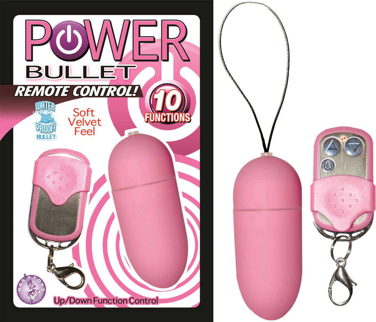 10-Function-Power Bullet Remote Control Pink