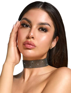 Cottelli Rhinestone Choker, Black