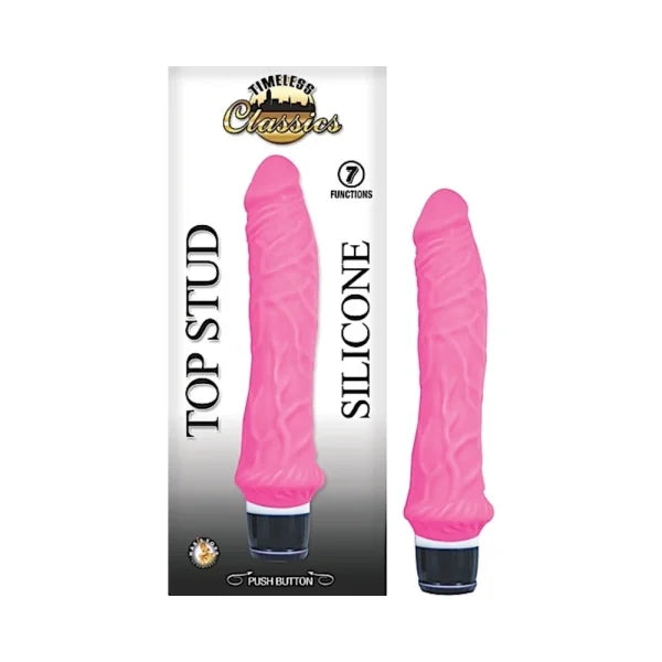 Timeless Classics Top Stud Pink Vibrator 9.5"