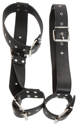 Bad Kitty Neck Restraint with Handcuffs Black