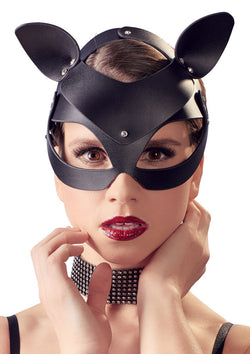 Bad Kitty Cat Mask Rhinestones Black