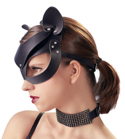 Bad Kitty Cat Mask Rhinestones Black