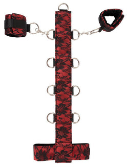 Bad Kitty Neck Restraint & Handcuffs Black & Red