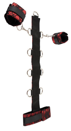 Bad Kitty Neck Restraint & Handcuffs Black & Red