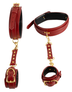 Bad Kitty Hand-Leg Restraint Red & Gold