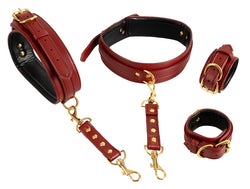 Bad Kitty Hand-Leg Restraint Red & Gold