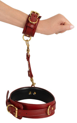 Bad Kitty Hand-Leg Restraint Red & Gold