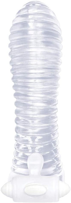Vibrating Sextender Ribbed Penis Sleeve