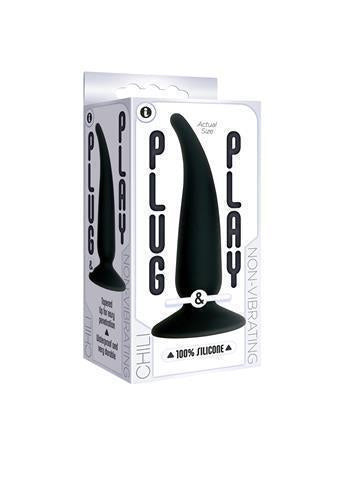 Plug & Play Silicone Butt Plug Chili Black
