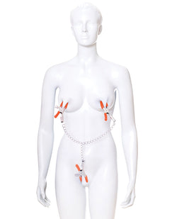 OITNB Triple Pleasure Nipple Clamps & Chain