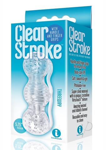 Clear Stroke Threeway Masturbator