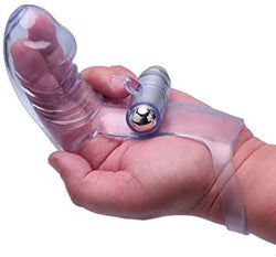 Vibro Finger Phallic Dual-Finger Vibe Purple