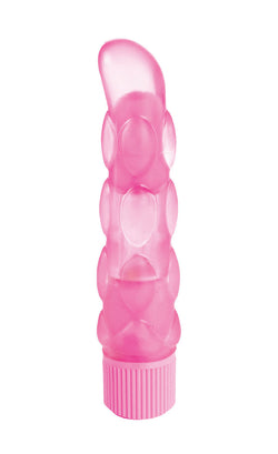 Bubble Fun Studded Gummy Vibrator 7" Pink