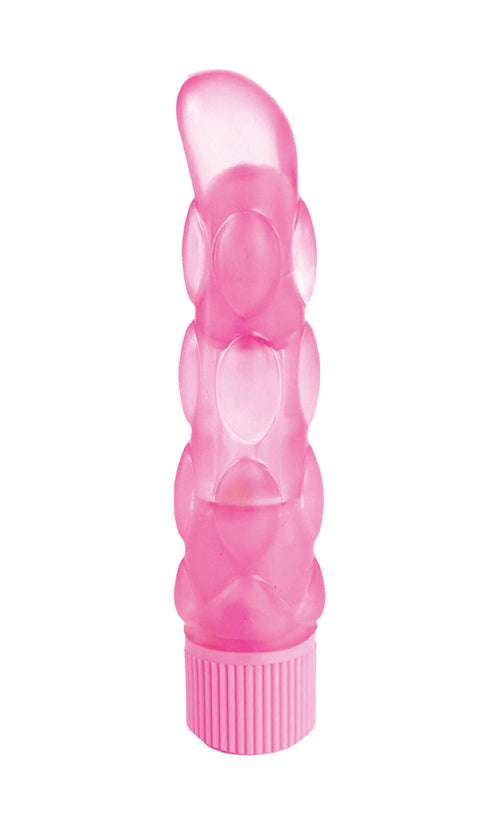 Bubble Fun Studded Gummy Vibrator 7" Pink