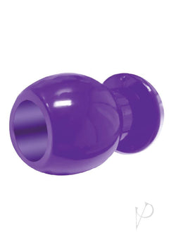 Port Hole Hollow Tunnel Butt Plug Purple