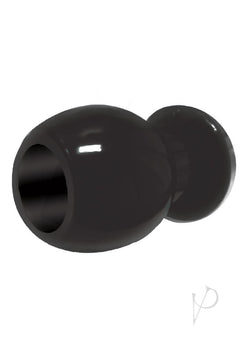 Port Hole Hollow Tunnel Butt Plug Black