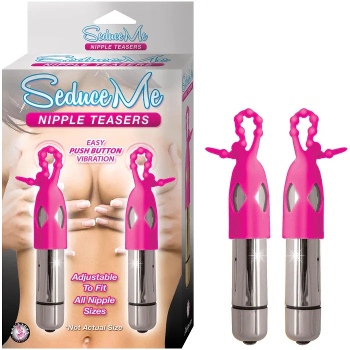 Seduce Me Nipple Teasers Pink Silver
